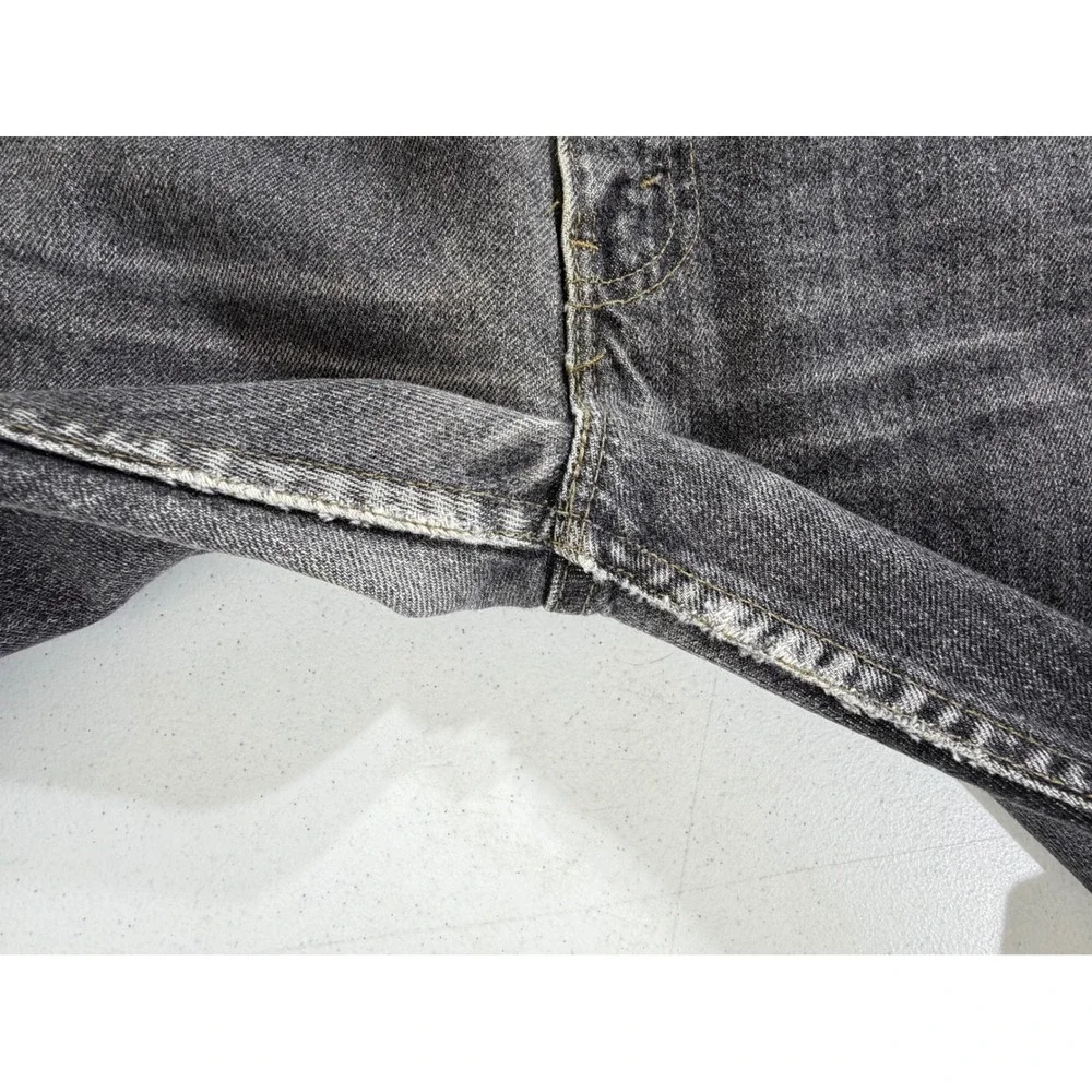 Levis 505 Jeans 40x32 (37x31.5) Faded Black Vintage‎ 90s Made in USA Orange Tab